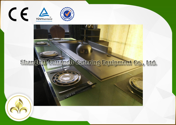 kupować Green Light Glass Teppanyaki Hibachi Grill, stalowa rama gazowa Flat Top Grill online manufacture