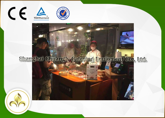 kupować Food Plaza / Buffet Car Mobile Teppanyaki Grill Table Elektryczna płyta kuchenna Hibachi online manufacture