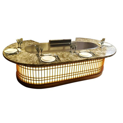 kupować 10 miejsc Hot Selling Kitchen Equipment Owalny grill Teppanyaki Grill online manufacture