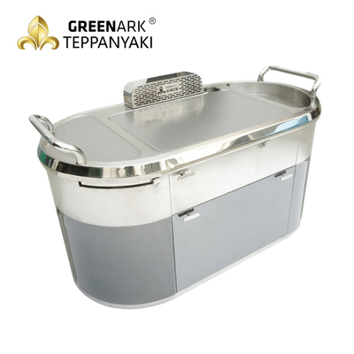 kupować Bezdymny grill ze stali nierdzewnej Owalny talerz Teppanyaki online manufacture
