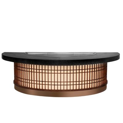 kupować Semi-Circular Teppanyaki Grill Table 1300x1000x800mm 8000W produkcja online