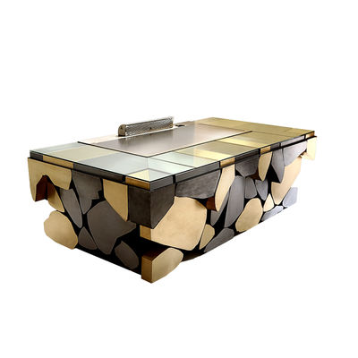 kupować Stainless Steel 304 Teppanyaki Grill Table with 8 Seats and Customized 20mm Thick Food-Grade Special Alloy Steel produkcja online