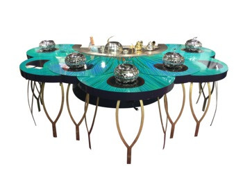 kupować Komercyjny stół grillowy Teppanyaki ze stali nierdzewnej Elektryczna rura indukcyjna 8KW online manufacture
