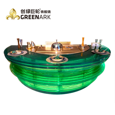 8 miejsc Hibachi Japanese Grill, czysta miedź wbudowany grill Hibachi 380v / 220V