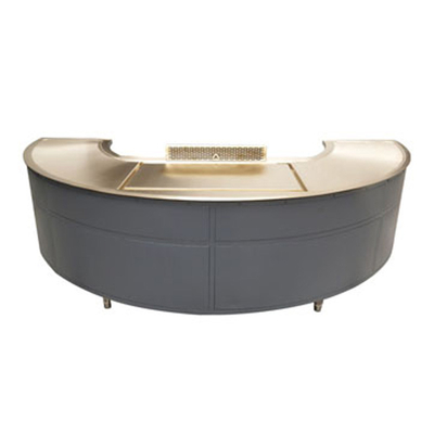 Komercyjny grill Teppanyaki ze stali nierdzewnej o średnicy 1300 mm do restauracji barowej
