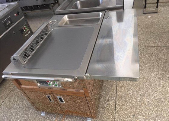 Elektryczny / gazowy stół grillowy Teppanyaki do restauracji Hotel