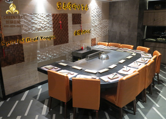 Kształt łuku Elektromagnetyczny grill Teppanyaki Oczyszczacz oparów Hibachi Table