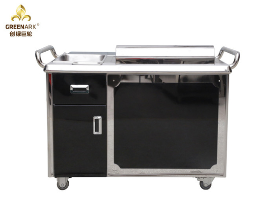 Czarny japoński 1200mm Teppanyaki Grill Sprzęt do gotowania / Restauracja Elektryczna płyta Teppanyaki
