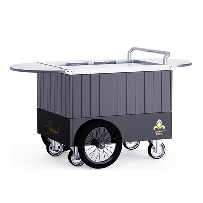 Czarny grill mobilny Teppanyaki Trwały ponad 20 lat